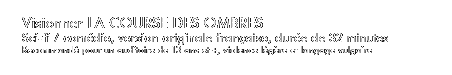 Visionner LA COURSE DES OMBRES - Sci-fi / comdie, version originale franaise, dure de 32 minutes. Recommand pour un auditoire de 13 ans et +, violence lgre et langage vulgaire